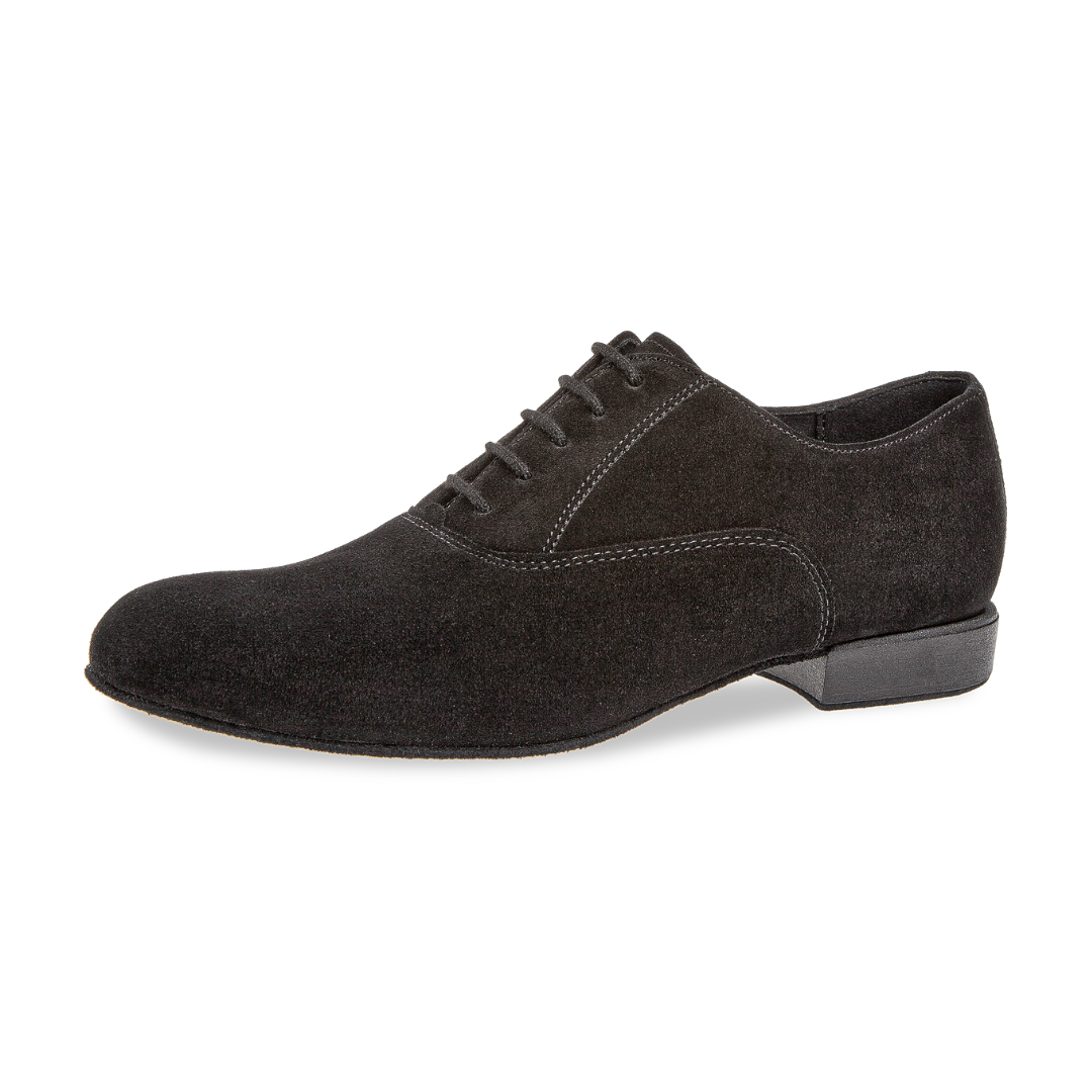 Diamant 180-025-001-Chaussures de Danse Homme 1"Semelle de Cuir Suède-NOIR