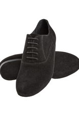 Diamant 180-025-001-Men Ballroom Shoes 1'' Suede Sole- Suede Leather-BLACK