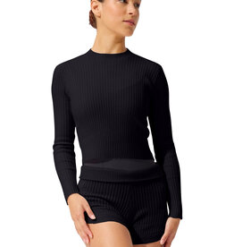 Capezio CK11012W-Coppola Long Sleeve Shirt BLACK