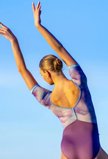 AK Dancewear CHLOE- Leotard Manches Courtes Allure-Coucher Soleil