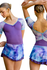 AK Dancewear AYLA-LuxMesh™ AK2in1 Pull-On Skirt in Allure · Sunset
