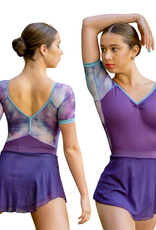 AK Dancewear AYLA-LuxMesh™ Jupe Réversible à Enfiler · Coucher Soleil