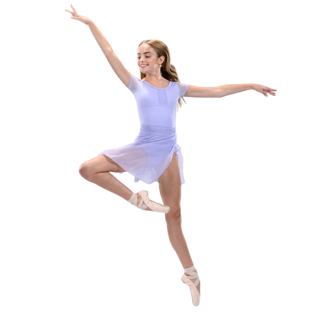 AK Dancewear KEIRA-LuxMesh™ Asymmetrical Pull-On Skirt