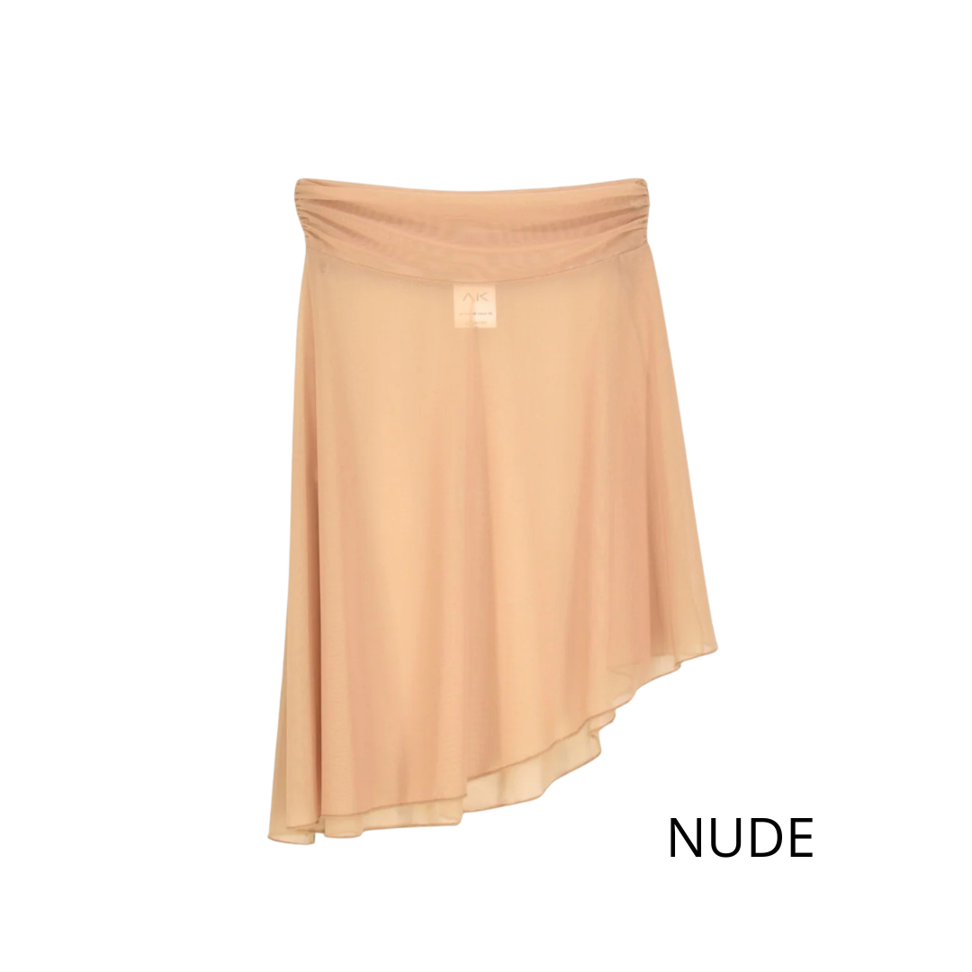 AK Dancewear KEIRA-Jupe Asymétrique à Enfiler LuxMesh™