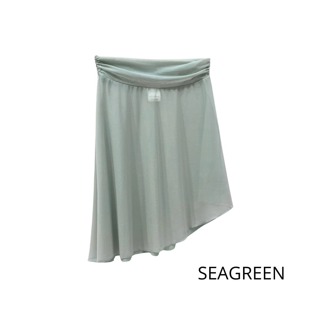 AK Dancewear KEIRA-Jupe Asymétrique à Enfiler LuxMesh™