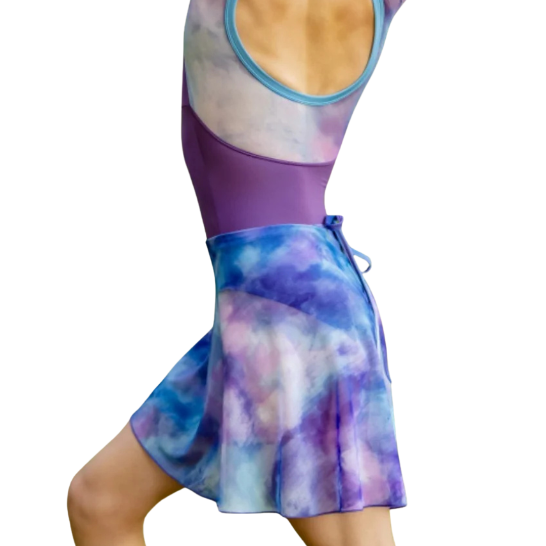 AK Dancewear ALLURE-Jupe Portefeuille -LuxMesh™ Taille unique · Coucher de Soleil