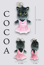 AK Dancewear AK-Motleyville Plush Doll Charm Keychain- COCOA
