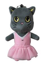 AK Dancewear AK-Motleyville Plush Doll Charm Keychain- COCOA