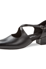 Diamant 052-102-034-Ballroom Shoe Suede Sole 1.5" Leather-BLACK