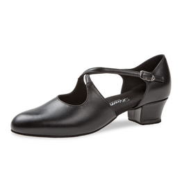Diamant 052-102-034-Soulier de Danse Semelle Suede Sole 1.5" Cuir Noir