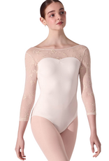 Capezio F12814W-Leotard Elan Grace en Dentelle