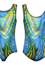 Dynami GB131L-Mirage Foil Gym Tank Leotard