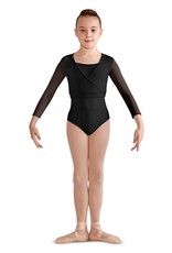 Bloch CZ9326-AURELIA-3/4 mesh Sleeve Warp Top