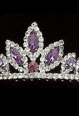 Dasha 2803-Rhinestone with Color Tiara