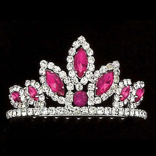 Dasha 2803-Rhinestone with Color Tiara