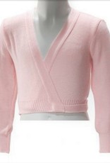 Intermezzo 6000-Long Sleeve Crossover Cardigan-PINK-LARGE