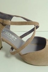 Merlet DALIA-1399-107-Ballroom Shoes 2" Suede Sole Velvet Leather-FICELLE