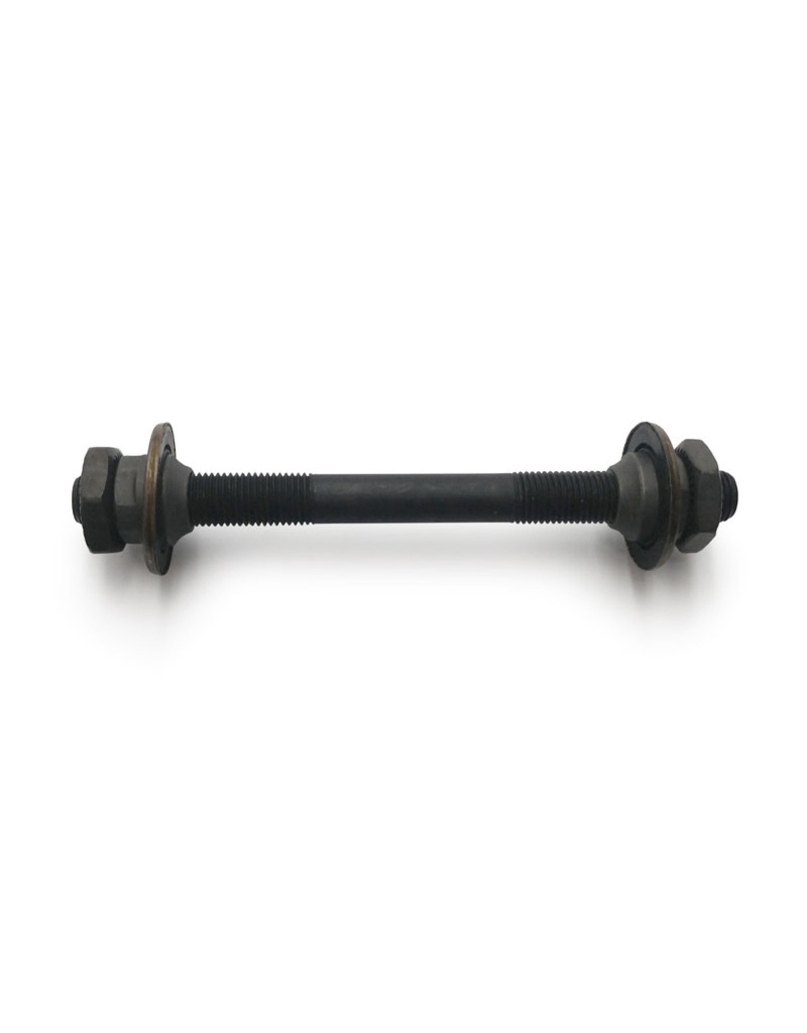 Damco Front Axle Assembly with Cones and Nuts M9 108mm Long For QR