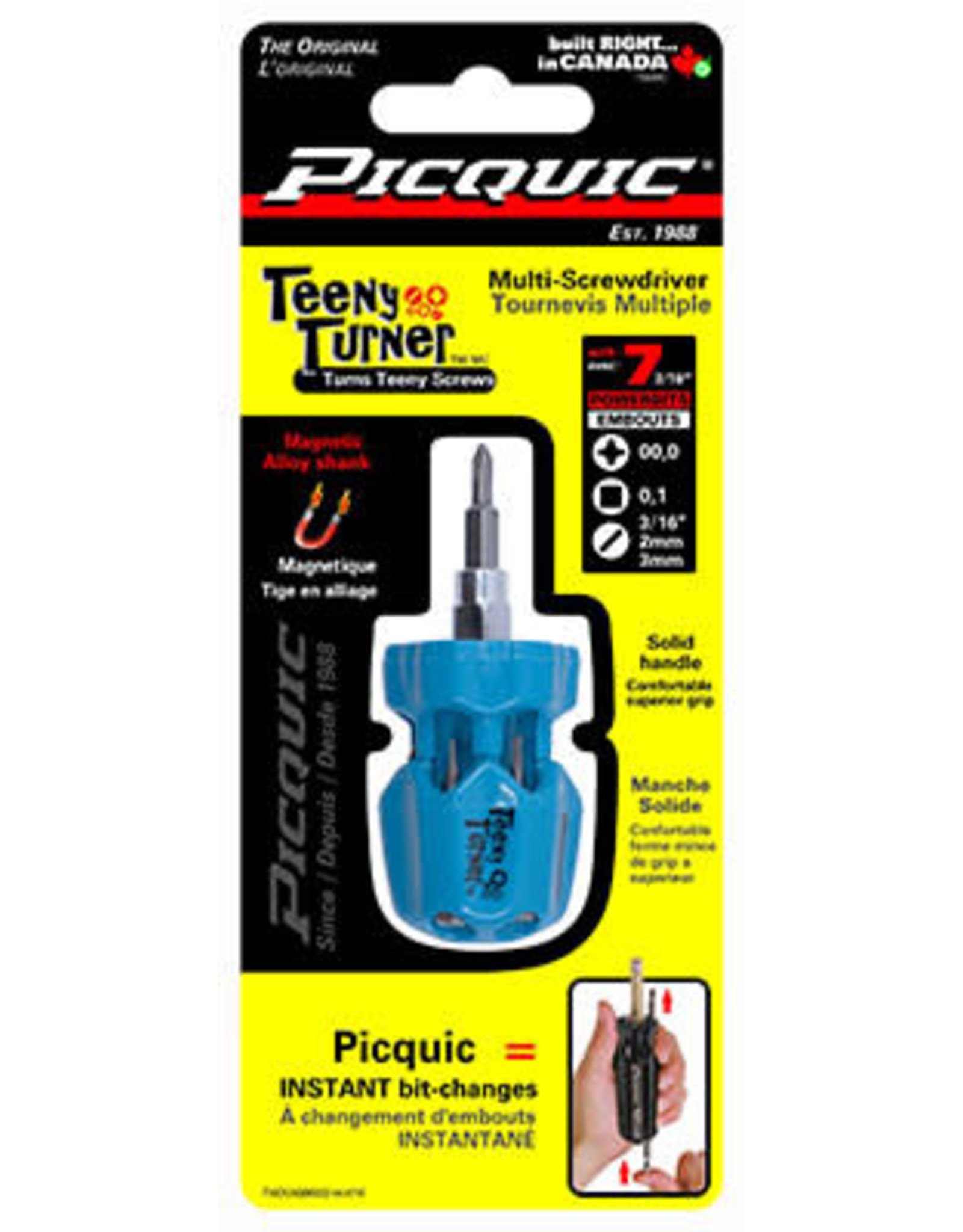 Picquic Tool - Picquic Teeny Tuner, Multibit Driver, Precision Screwdriver