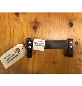 U-lock Holster, Pedal Bite, Leather bound w/ chicago screws, hand made in Winnipeg, 20cm