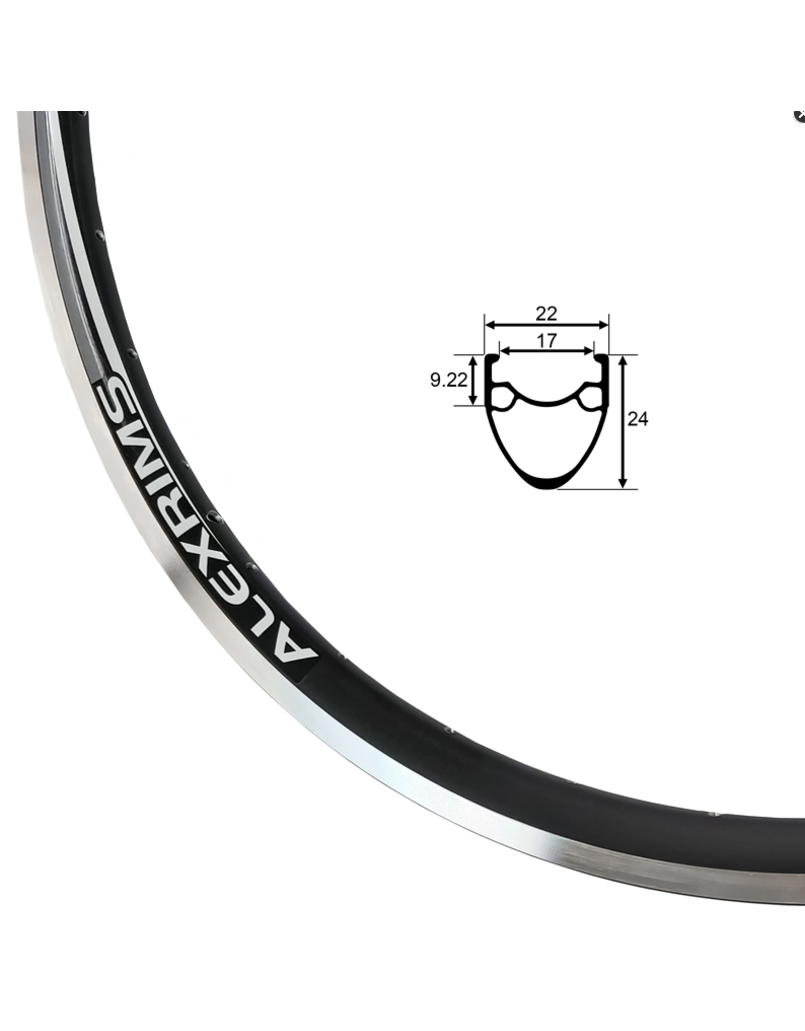 Alex Rims Alex AT490 700C Rim Black