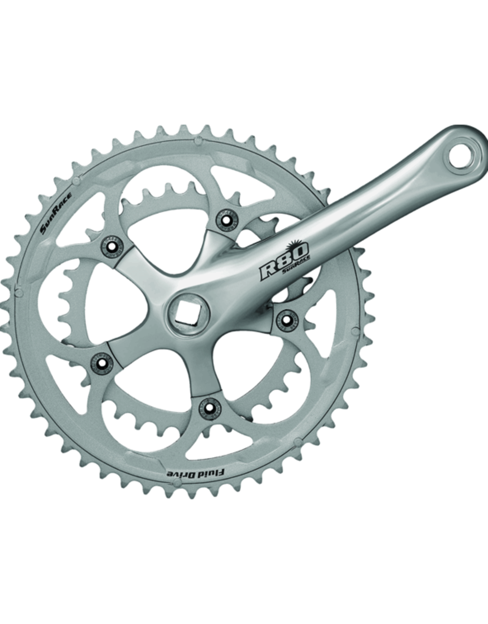 Sunrace Sunrace Crankset FCR86 50-34 Silver
