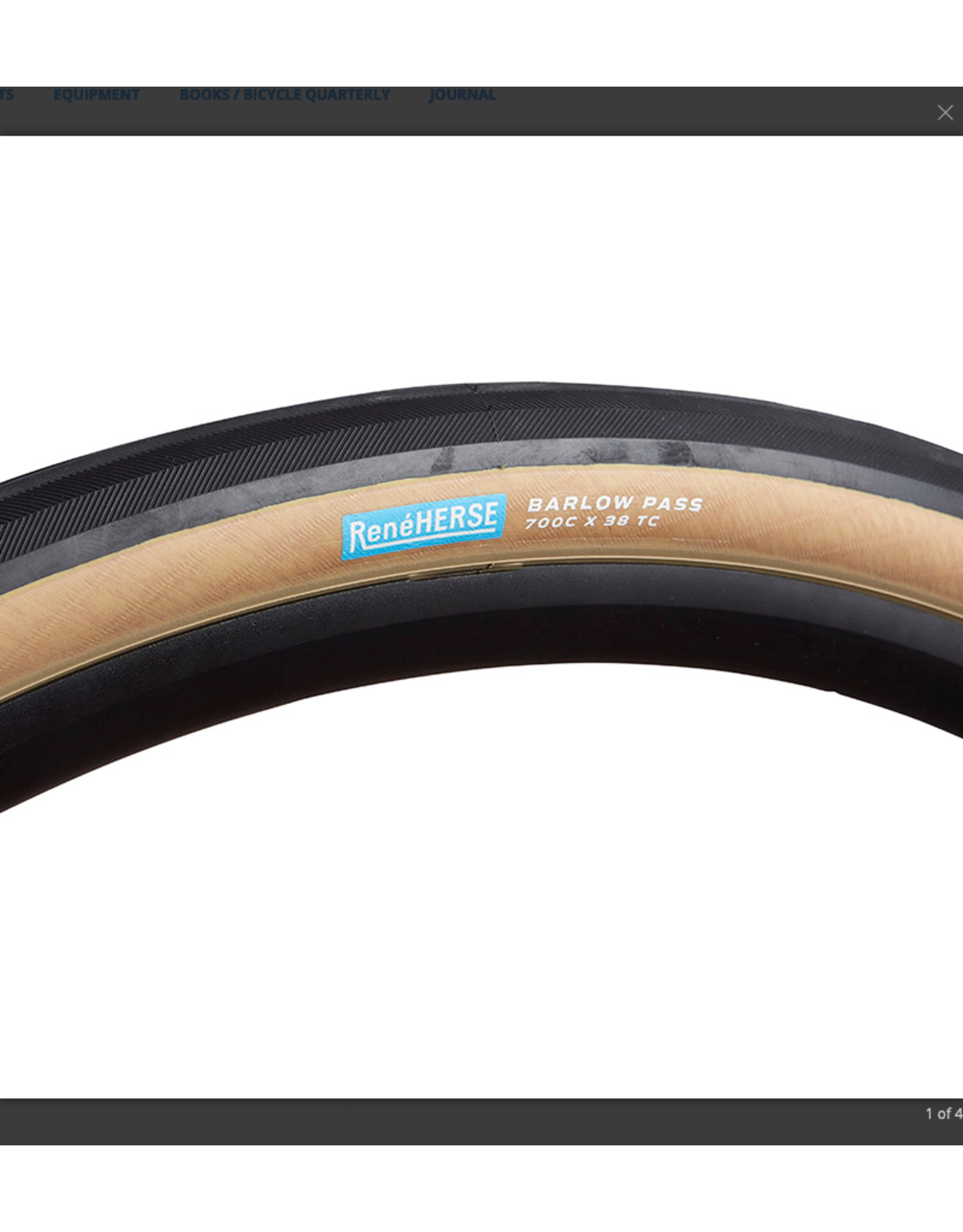 Rene Herse (Compass) Rene Herse 700 x 38 Barlow Pass TC Tire - Standard Tan Casing