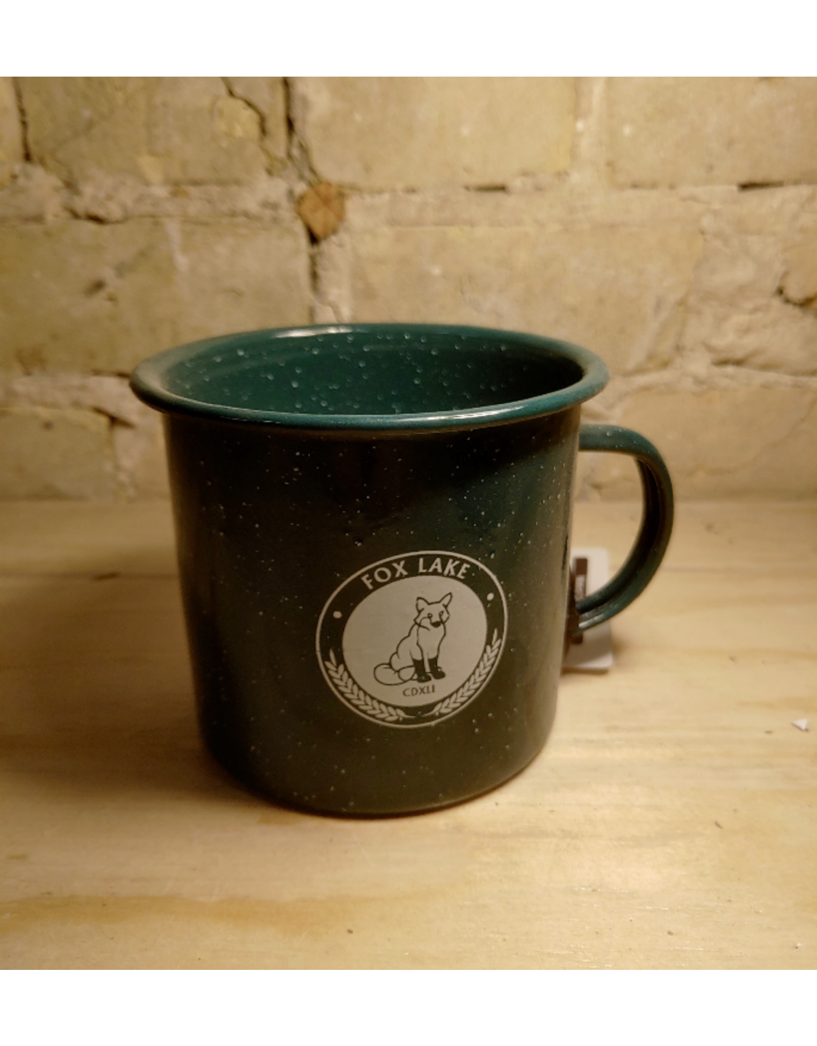 Fox Lake Fox Lake Green Fleck Enamel Mug - 16 oz.