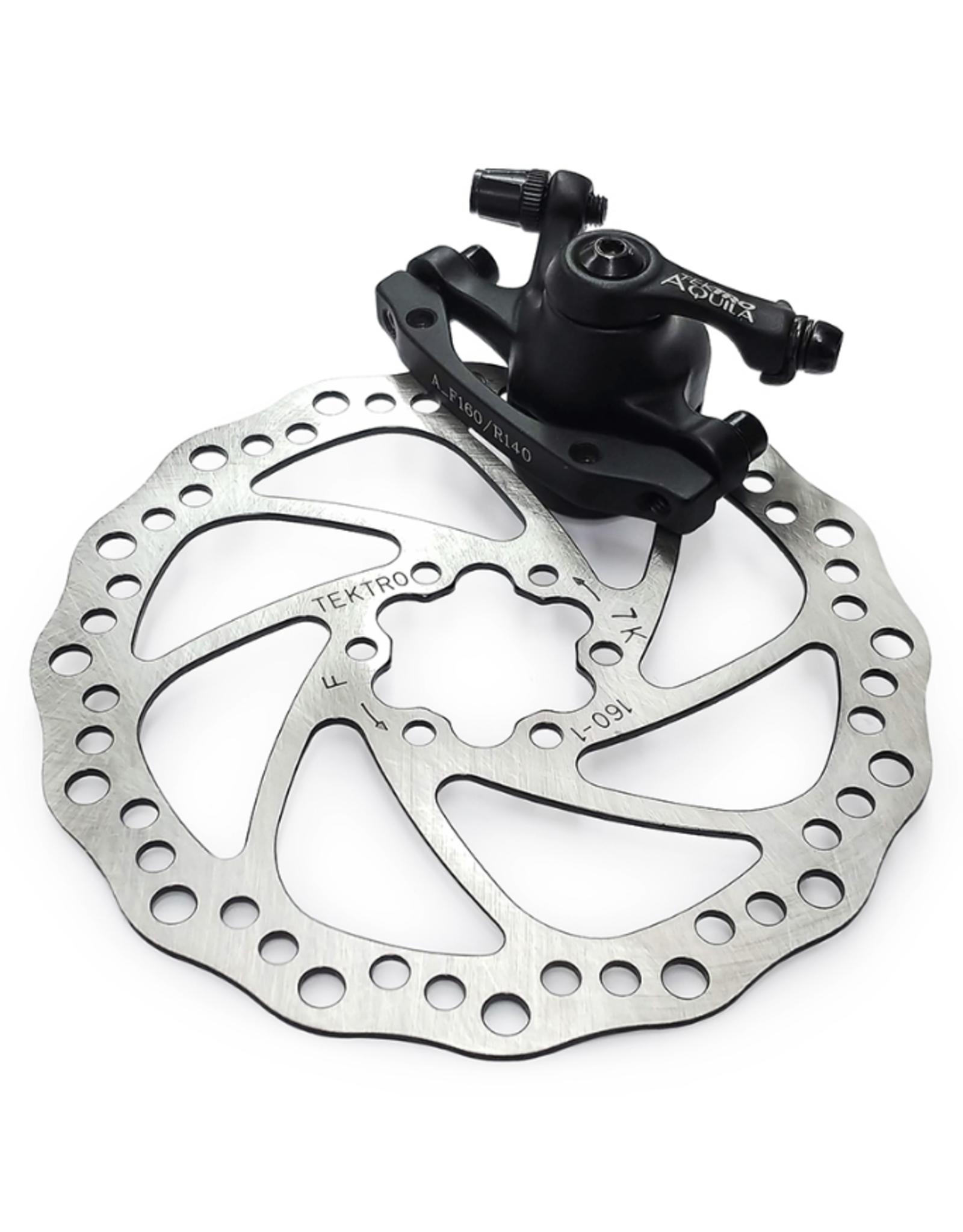 Tektro Aquila Mechanical Disc Brake 160mm Rotor Included Natural