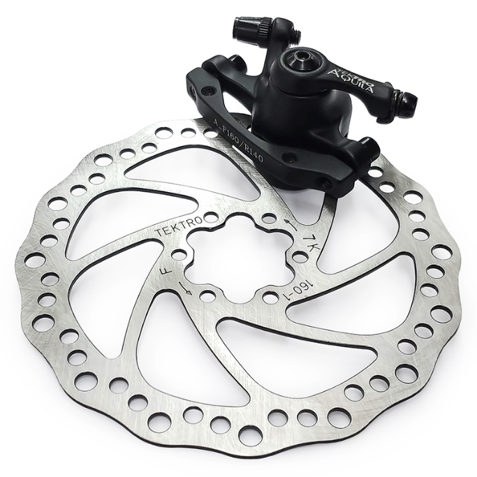 Tektro Aquila Mechanical Disc Brake 160mm Rotor Included Natural