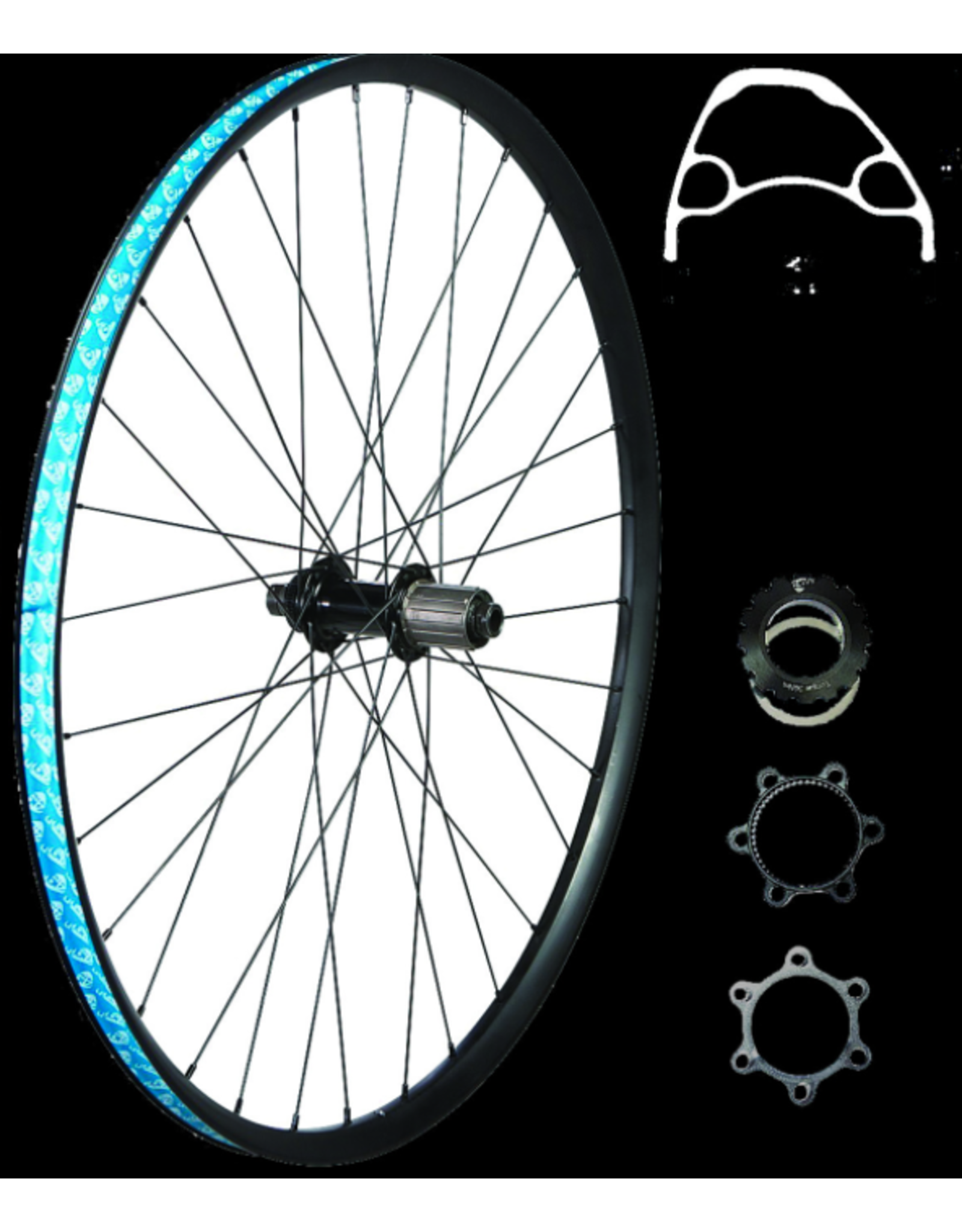 49n 49N Wheel 650b Front 100 x 12mm Thru-Axle