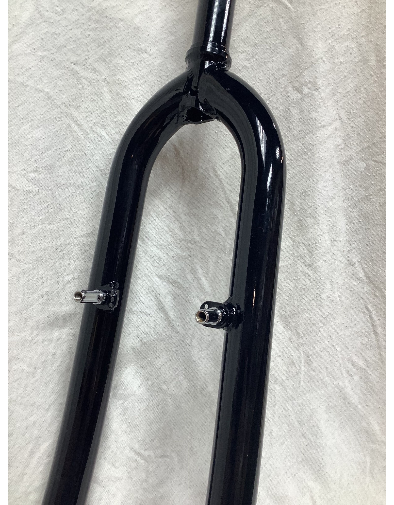 1 inch 700c Threadless Fork with Disc and Canti Mounts 280mm Steerer 27.0mm Crown Race Black