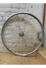 Natural Cycleworks Handbuilt Wheel 700c - H Plus Son Archetype Silver - Zenzo Track Rear Silver - Double Butted Silver Spokes