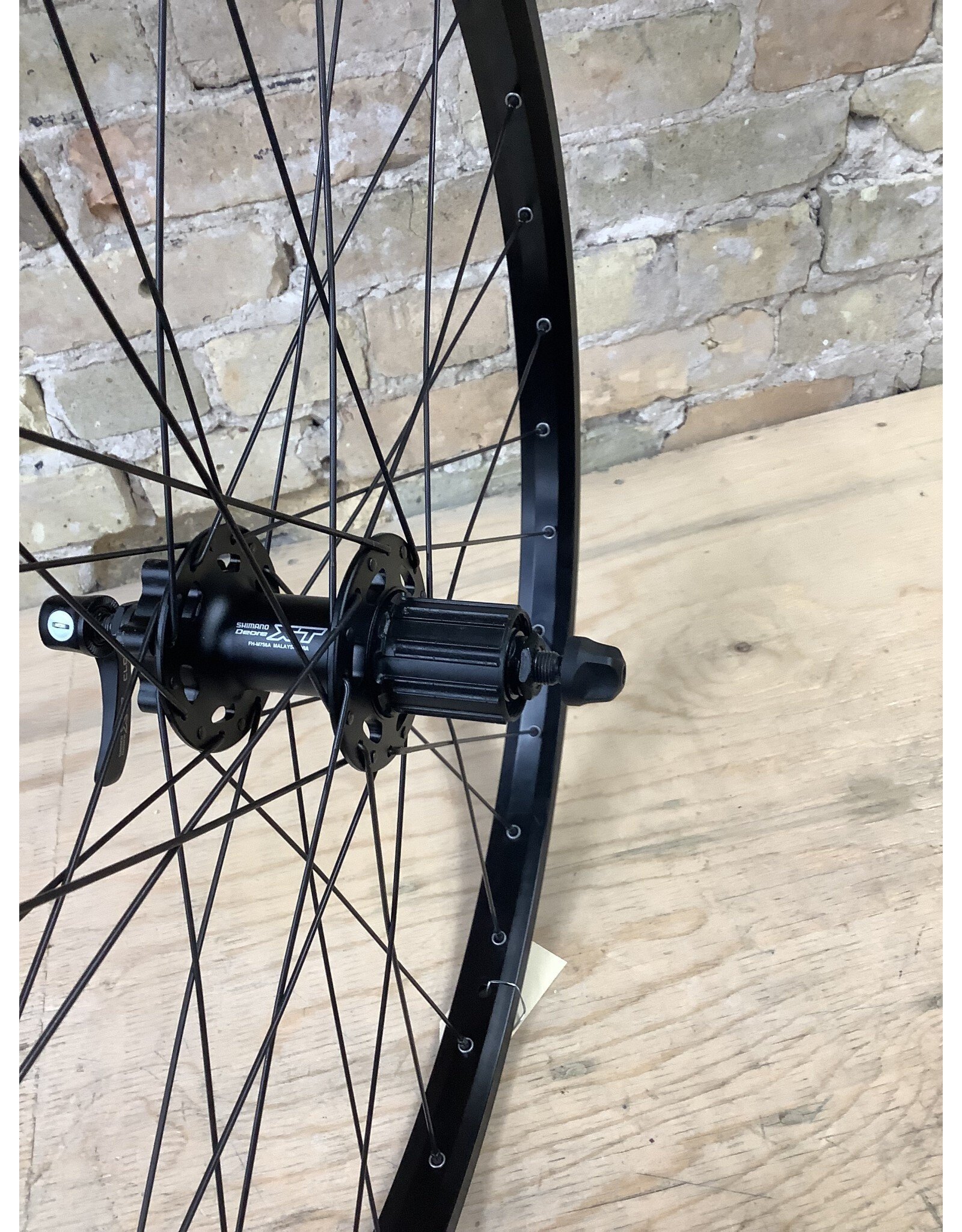 Natural Cycleworks Handbuilt Wheel  26" - Rhyno Lite XL - Shimano Deore XT Rear - Black Double Butted Spokes