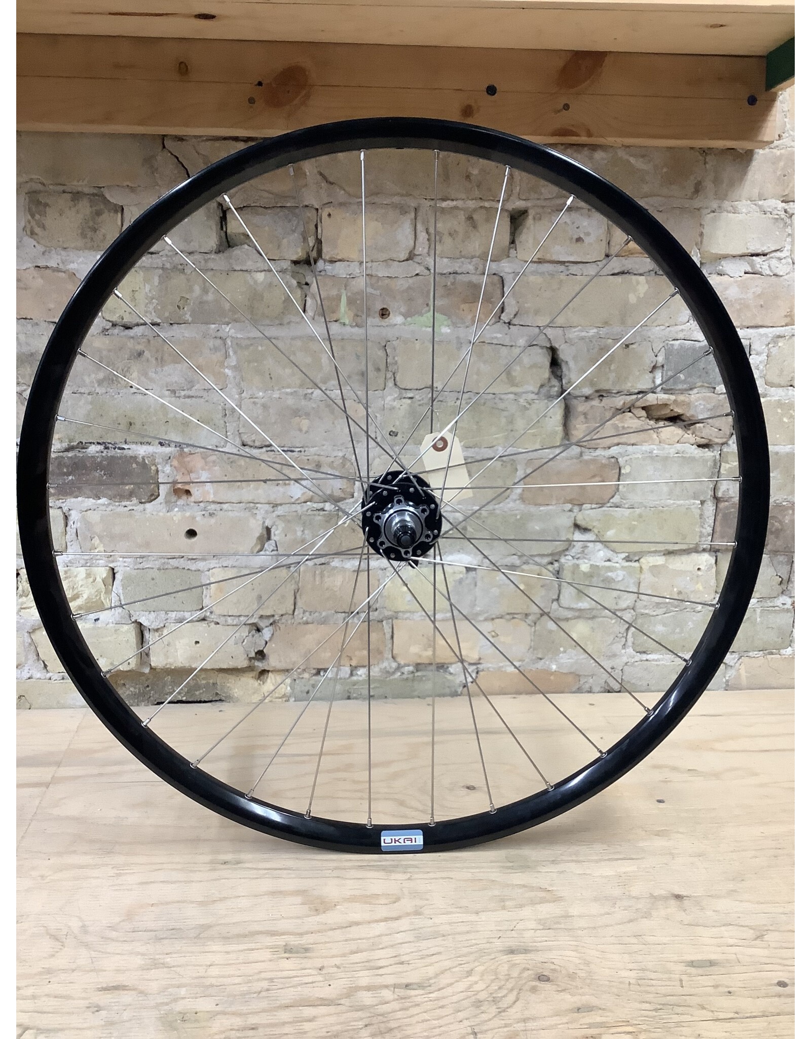 Natural Cycleworks Handbuilt Wheel 700c - Ukai - Novatec Disc Front - Double Butted Silver Spokes