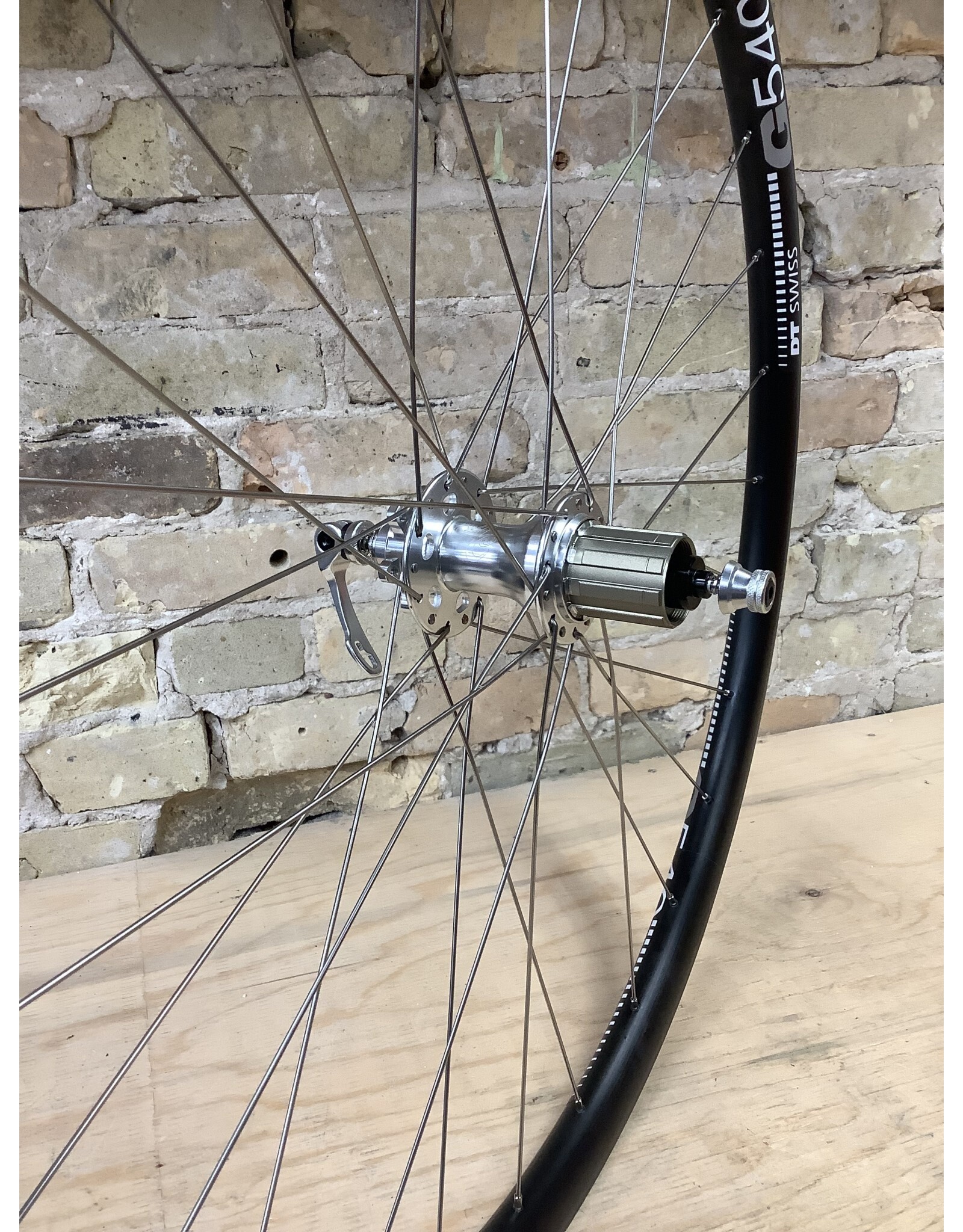 Natural Cycleworks Handbuilt Wheel 700c - DT Swiss G540 - All City Go Devil Rear - Doubled Butted Spokes Silver