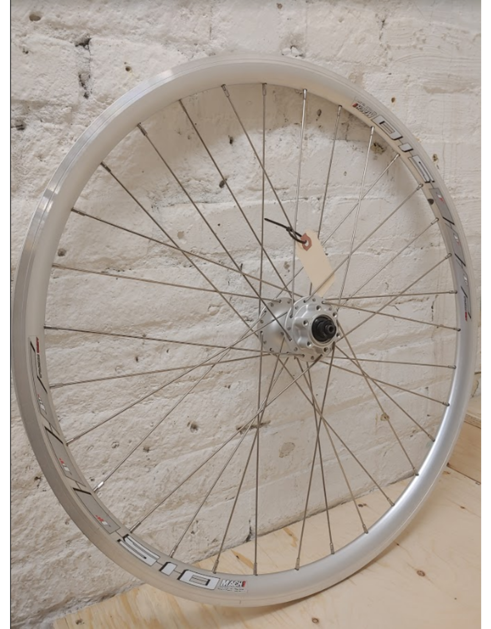 Natural Cycleworks Handbuilt Wheel - 26" Mach 1 Silver - Shimano M475 Front Silver - Straight Guage Spokes