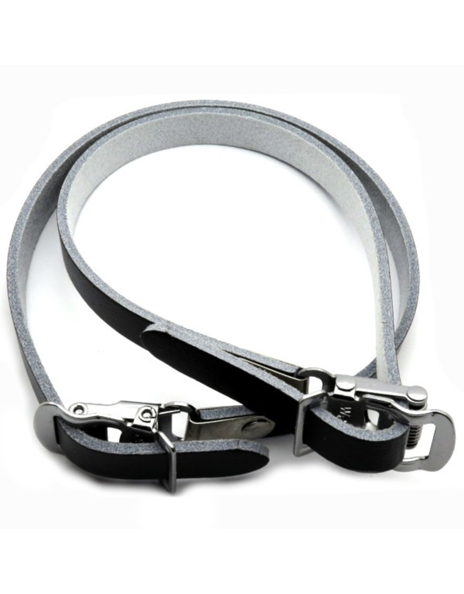 Wellgo Wellgo Leather Toe Straps Black