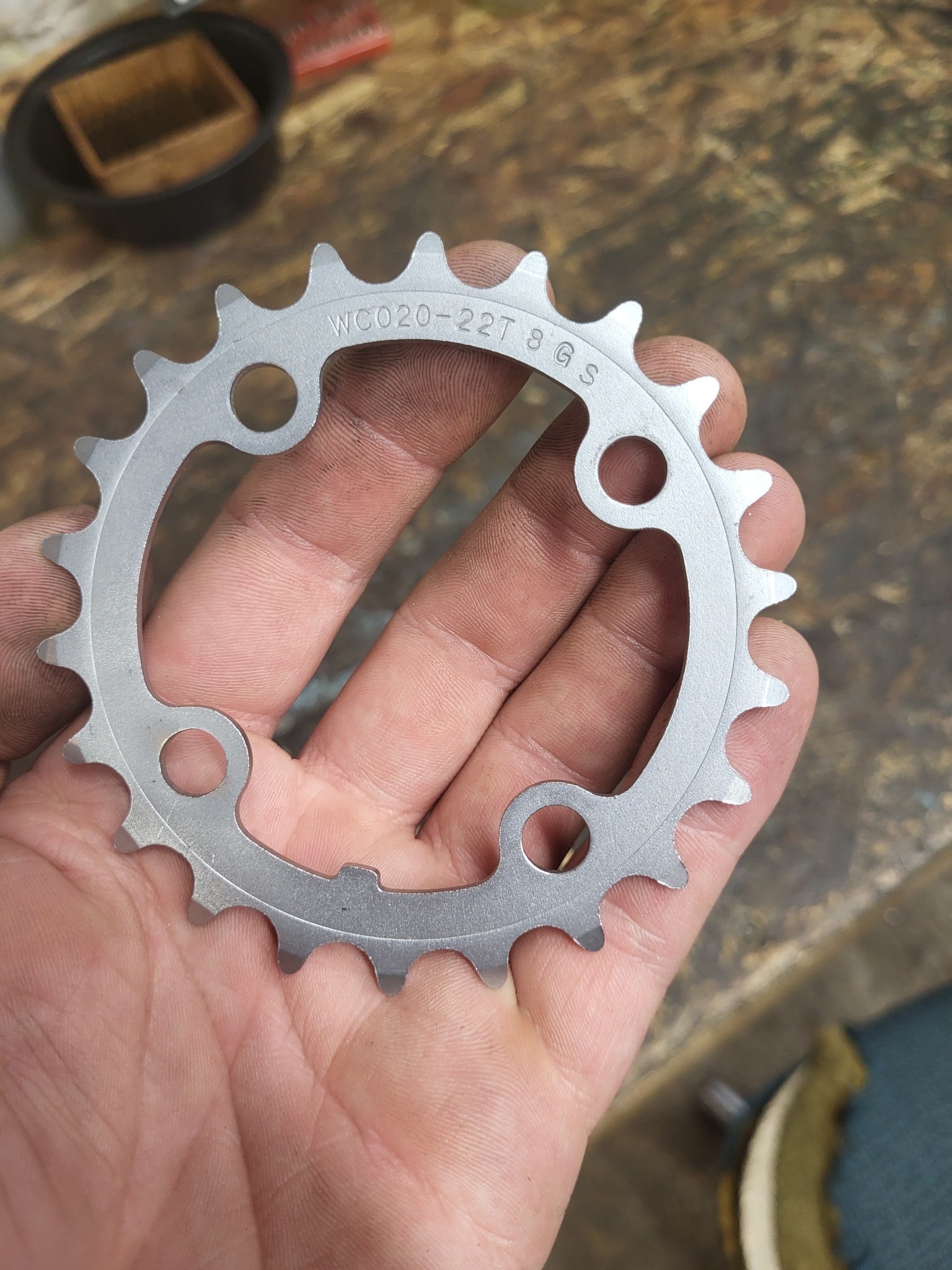 22T Bolt 64 BCD Steel Chainring