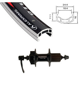 Alex Rims Damco 700c Rear Wheel Alex DM-18 Shimano Deore 475 Disc QR