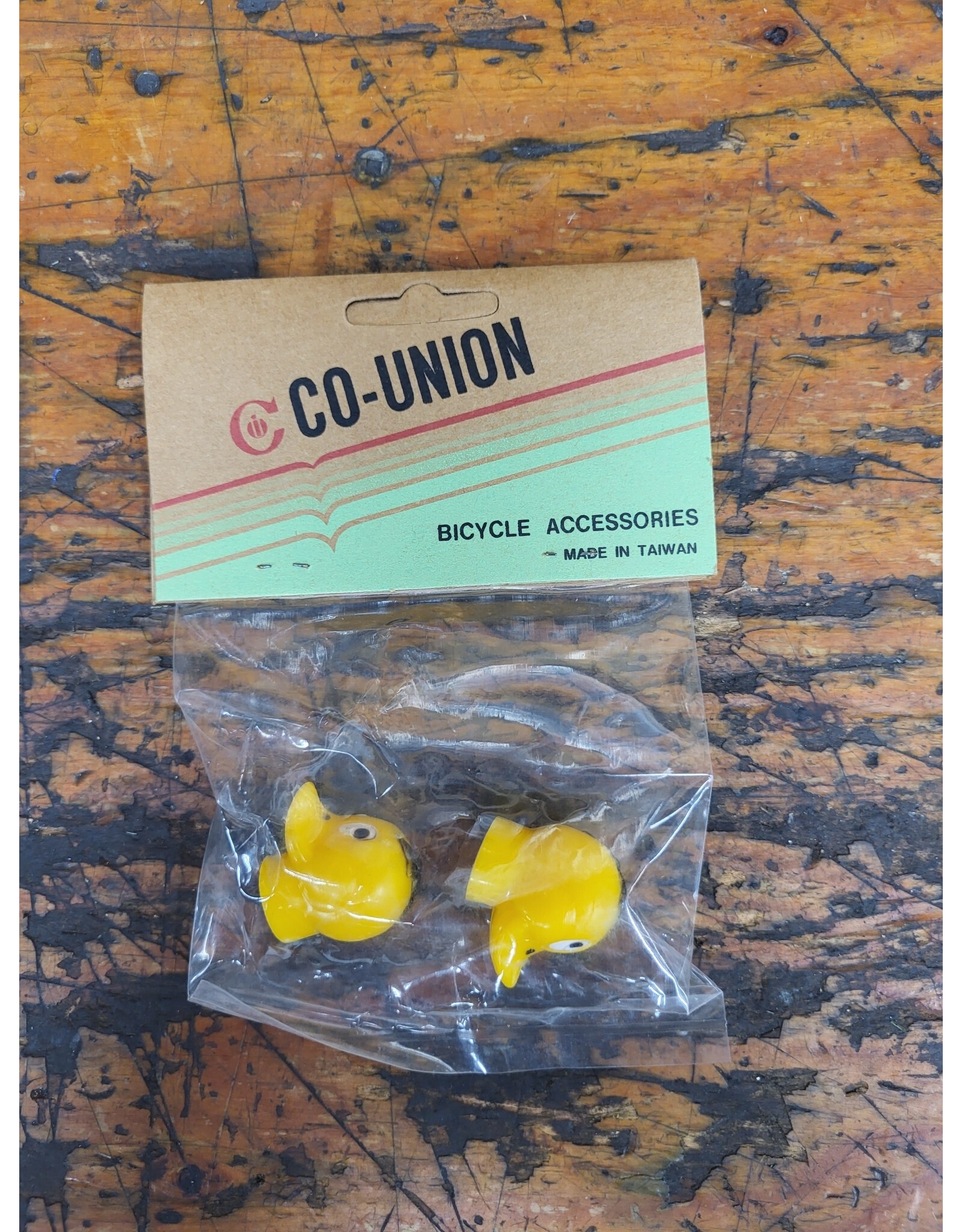Yellow Duck Schrader Valve Caps Pair