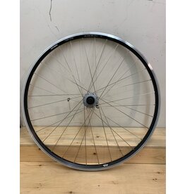 Natural Cycleworks Handbuilt Wheel 700c - Ambrosio Keba - Shimano Deore M525 Gray Rear Disc - Double Butted Silver Spokes