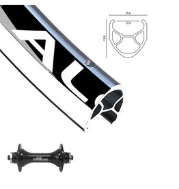 Alex Rims Damco 700c Wheel Alex R450 Shimano RS400 Black Front 100OLD QR