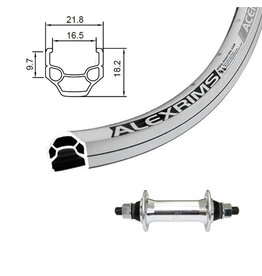 Damco Damco 700c Front Wheel Alex DC19 Joytech Front Nutted Silver