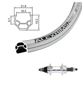 Damco Damco 700c Wheel Alex DC19 Joytech Freewheel Rear Nutted Silver