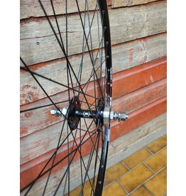 Natural Cycleworks Handbuilt Wheel 700c - 36h Ambrosio Keba - Novatec Track Rear - Doubled Butted Spokes Black