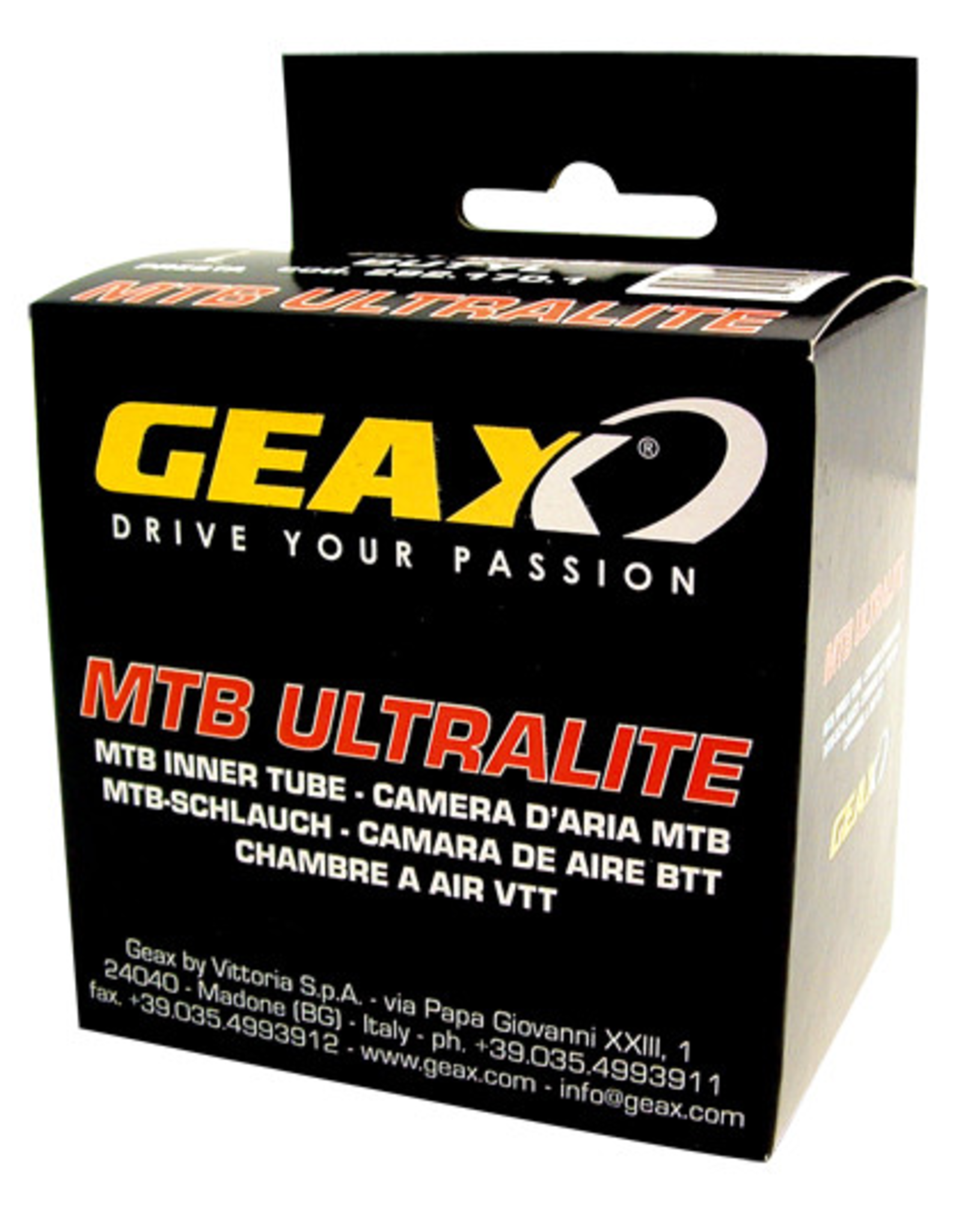 Geax Geax Ultralight Tube 36mm Presta Valve 26" x 1.5-2.25