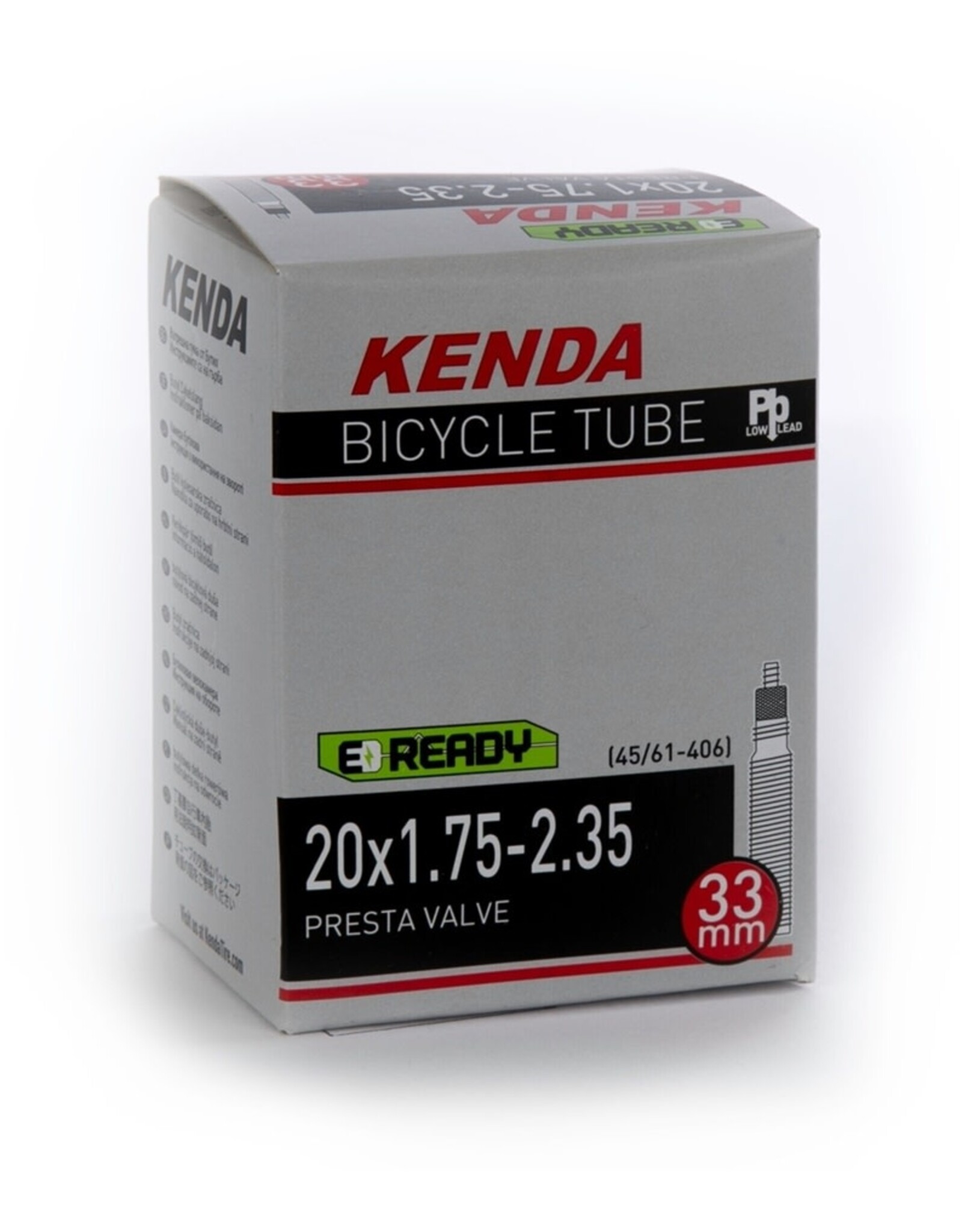 Kenda Kenda Tube Presta Valve 32mm, 20'' X 1.75-2.35