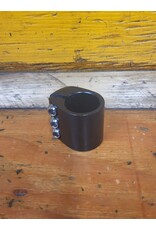 Seatpost Collar BMX Triple Bolt Alloy Black 28.6mm
