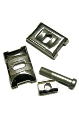 Generic Seatpost, Clamp Hardware Kit - Babac, 4pcs. Silver, M10